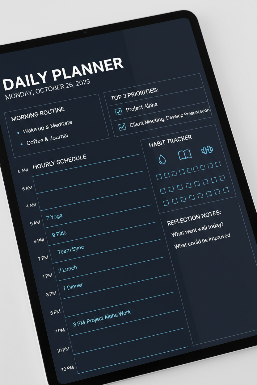 FREE Daily Planner - Start Your Productivity Journey